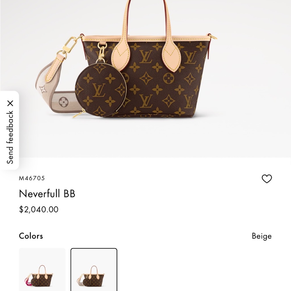 Louis Vuitton Neverfull BB Tote in Brown Monogram
